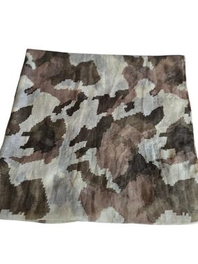 Women's Brown Camouflage Print Skirt